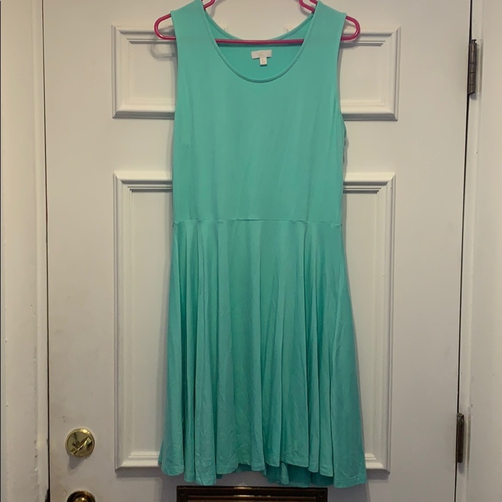 Light blue A-line dress